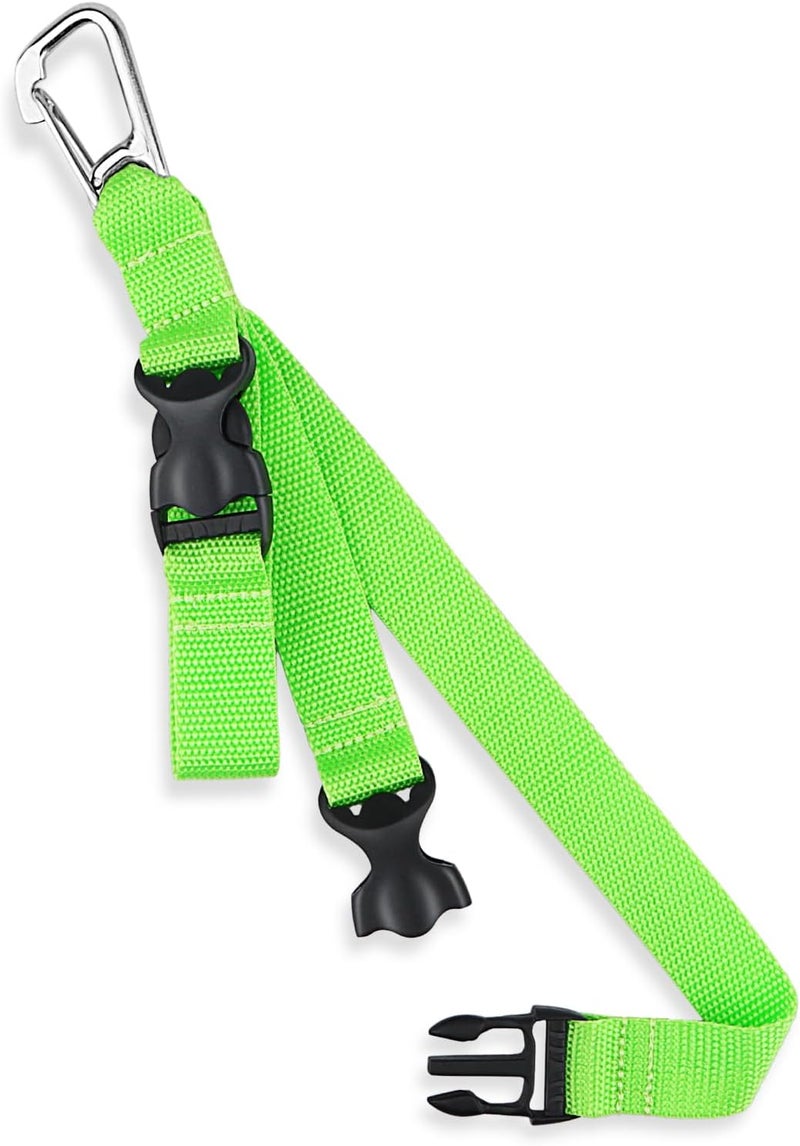 Owekfifv Scuba Fin & Mask Holder, Diving BC Fins Keeper and Mask Clip with Two Quick-release Loop Lanyard Webbing Strap - Image 1